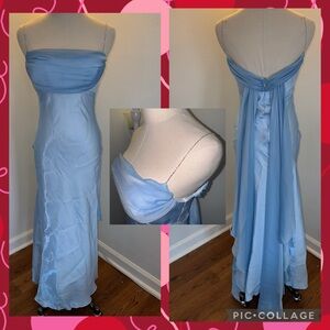 DJ Nights by Laura Ryner Vintage 1990’s Size 4 Beautiful Blue Prom Dance Dress